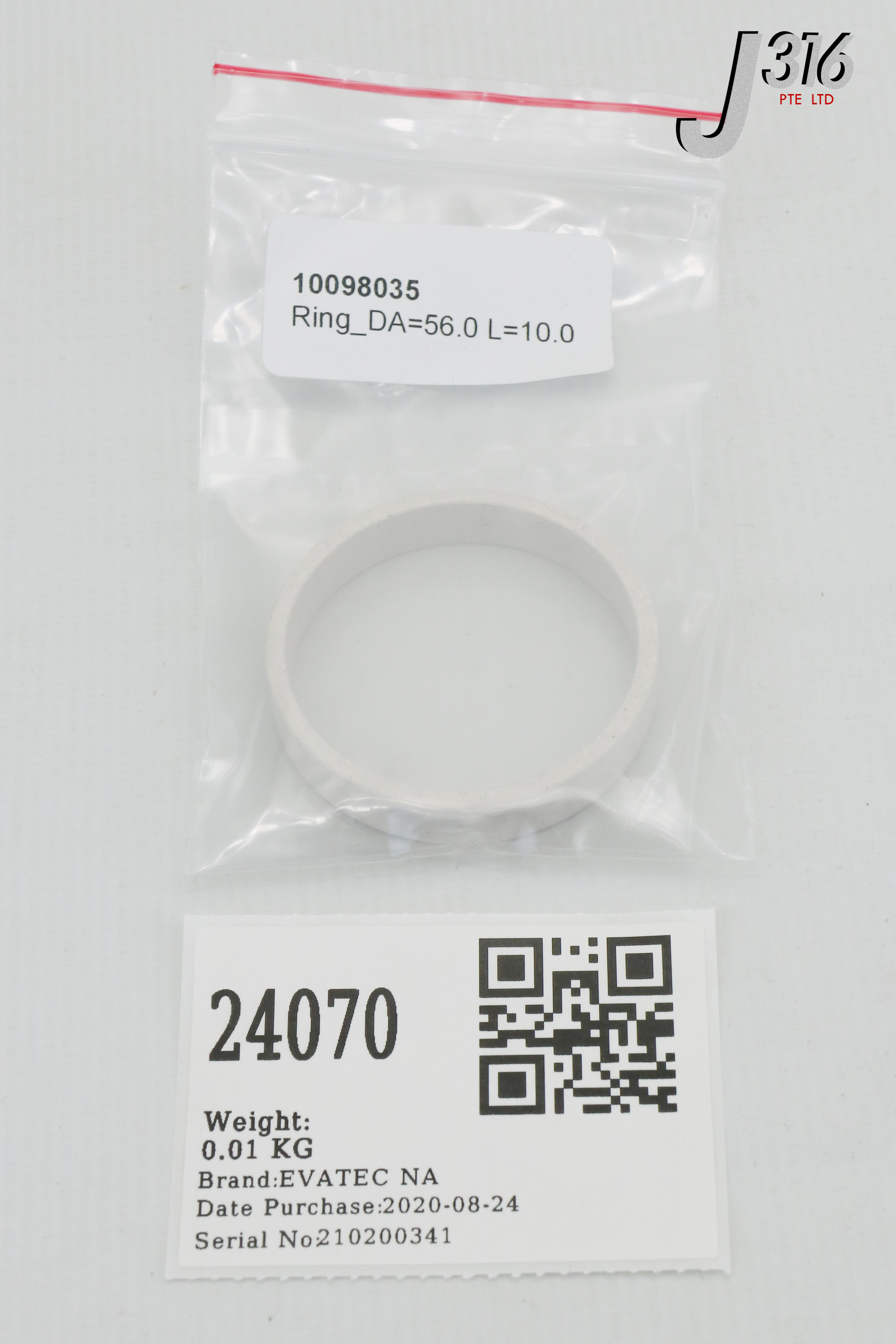 24070 EVATEC TEFLON RING LTE LOADER DRIVE MAGNETS TEFLON RING (NEW